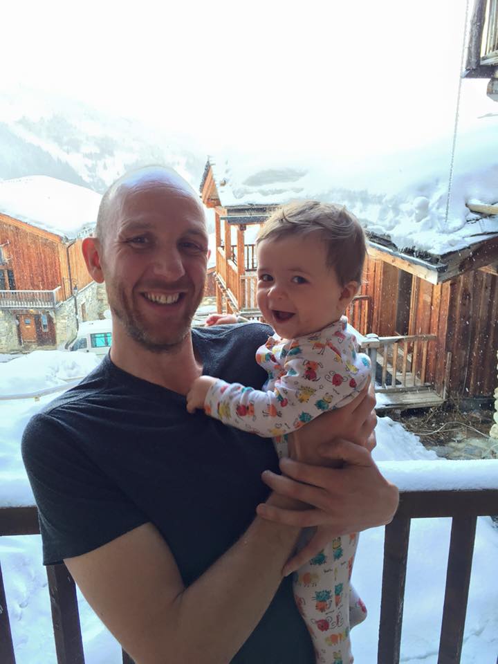 Rich, Founder of Swapster, with eldest son Raffy